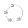 Jewelry Necklace Bracelet Set 316L Stainless Steel Gold Plated Daisy Flower Design For Women