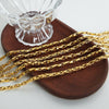 Jewelry Necklace Bracelet Suit Copper Gold Plated Chain Style Simple Design