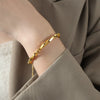 Jewelry Necklace Bracelet Suit Copper Gold Plated Chain Style Simple Design