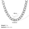 Jewelry Necklace Bracelet Suit 316L Stainless Steel 18K Gold Plated Electroplated Exaggerated Fashion Design For Women