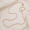 Jewelry Necklace Chain Stainless Steel Round Snake Chain Clip Bead Chain Electroplated