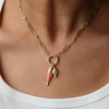 Jewelry Necklace Copper Brass Animal Zodiac Ocean Conch Starfish Small Fish Diy Handmade Electroplated