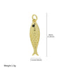 Jewelry Necklace Copper Brass Animal Zodiac Ocean Conch Starfish Small Fish Diy Handmade Electroplated