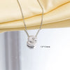 Jewelry Necklace Copper Gemstone Letter Electroplated