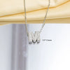 Jewelry Necklace Copper Gemstone Letter Electroplated