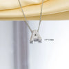 Jewelry Necklace Copper Gemstone Letter Electroplated