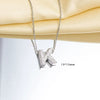 Jewelry Necklace Copper Gemstone Letter Electroplated