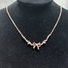Jewelry Necklace Copper Heart Zircon Butterfly Bow Style For Women