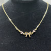 Jewelry Necklace Copper Heart Zircon Butterfly Bow Style For Women