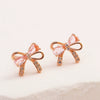 Jewelry Necklace Copper Heart Zircon Butterfly Bow Style For Women