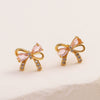 Jewelry Necklace Copper Heart Zircon Butterfly Bow Style For Women