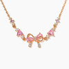 Jewelry Necklace Copper Heart Zircon Butterfly Bow Style For Women