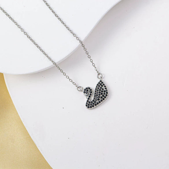 Jewelry Necklace Copper Titanium Steel Animal Zodiac Gemstone Pendant Electroplated For Women
