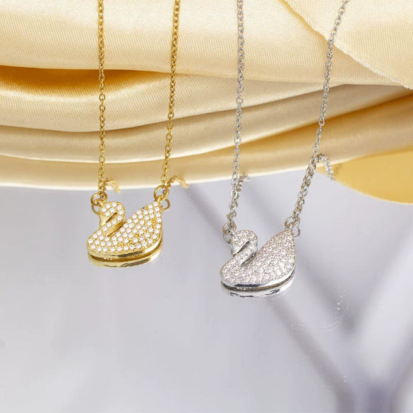 Jewelry Necklace Copper Titanium Steel Animal Zodiac Gemstone Pendant Electroplated For Women