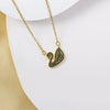 Jewelry Necklace Copper Titanium Steel Animal Zodiac Gemstone Pendant Electroplated For Women