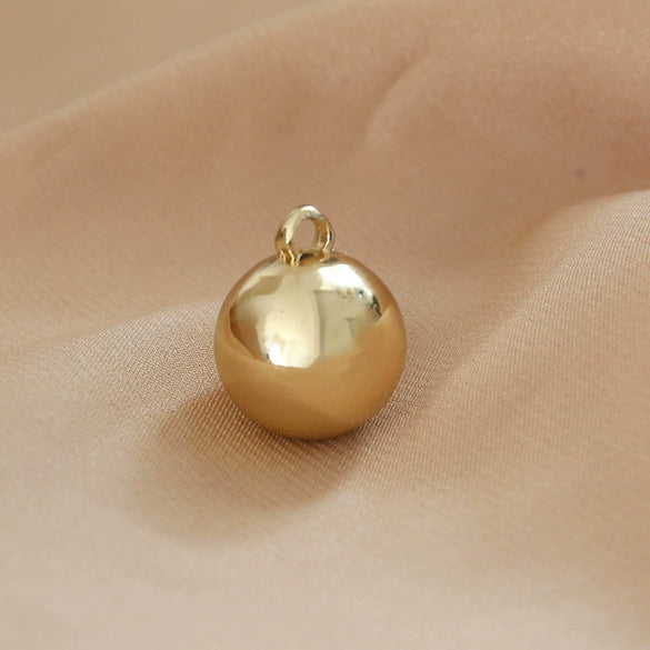 Jewelry Necklace Earrings Diy Accessories Resin Heart Ball Pendant Minimalist Geometric Electroplating