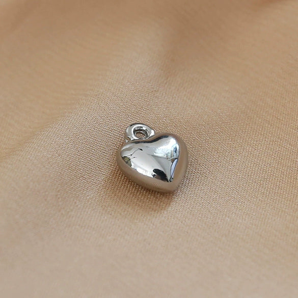 Jewelry Necklace Earrings Diy Accessories Resin Heart Ball Pendant Minimalist Geometric Electroplating