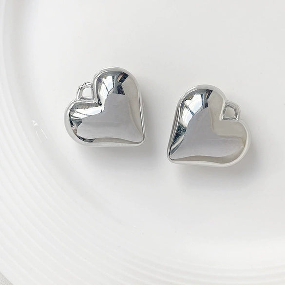 Jewelry Necklace Earrings Diy Accessories Resin Heart Ball Pendant Minimalist Geometric Electroplating