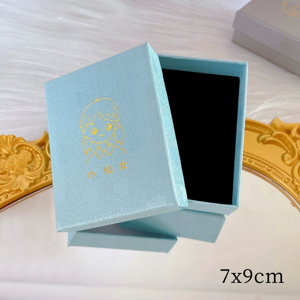 Jewelry Necklace Earrings Ring Bracelet Alloy Cartoon Style Electroplated Packaging Box With Hanging Card Straight Card Sterilization Cotton Ear Plug Wipe