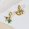 Jewelry Necklace Pendant Copper Animal Zodiac Design With Electroplating Marine Series