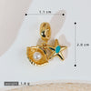 Jewelry Necklace Pendant Copper Animal Zodiac Design With Electroplating Marine Series