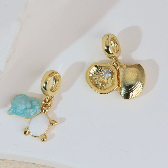 Jewelry Necklace Pendant Copper Animal Zodiac Design With Electroplating Marine Series