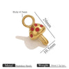 Jewelry Necklace Pendant Stainless Steel French Retro Flower Asymmetrical Petal Electroplated