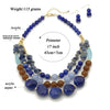 Jewelry Necklace Plastic Resin Artificial Crystal Ushaped Geometric Snake Bone Chain Multilayer Clavicle Chain