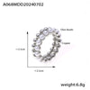 Jewelry Necklace Ring Shell Beads Copper 316L Stainless Steel Electroplating Niche Style Multilayer Design Unisex