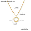 Jewelry Necklace Ring Shell Beads Copper 316L Stainless Steel Electroplating Niche Style Multilayer Design Unisex