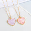 European Cross-Border Sold Jewelry Acetate Love Necklace Simple Ins Style All-Match Love Pendant Clavicle Chain Female Necklace