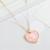 European Cross-Border Sold Jewelry Acetate Love Necklace Simple Ins Style All-Match Love Pendant Clavicle Chain Female Necklace