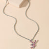 Jewelry Necklace Stainless Steel Alloy Rabbit Geometric Hip Hop Punk Style Twist Chain