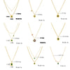 Jewelry Necklace Stainless Steel Goldplated Pendant With Geometric Pattern Chain