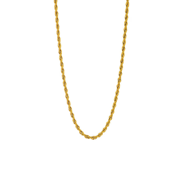 Jewelry Necklace Titanium Steel Twist Chain Electroplating Design For Women