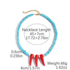 Jewelry Necklace Women's Ocean Style Turquoise Alloy Pendant Electroplating Geometric Design