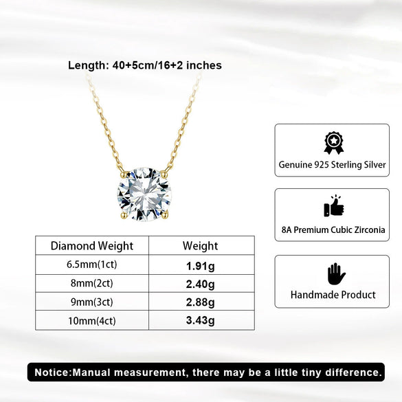 Jewelry Nose Diamond Necklace S925 Sterling Silver 8A Flash Zirconium Clavicle Chain Geometric Style Electroplated O Word Chain