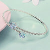 Jewelry Open Elastic Bracelet Rhinestone Highgrade Zircon Set With Diamonds Sweet Geometric Style