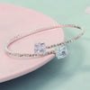Jewelry Open Elastic Bracelet Rhinestone Highgrade Zircon Set With Diamonds Sweet Geometric Style