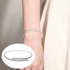 Jewelry Open Elastic Bracelet Rhinestone Highgrade Zircon Set With Diamonds Sweet Geometric Style