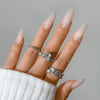 Jewelry Open Joint Ring Alloy Geometric Style Plant Flowers Electroplating Women's