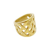 Jewelry Open Ring Stainless Steel Geometric Woven Stitching Electroplating