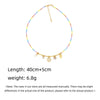Jewelry Organic Glass Geometric Smiley Face Hand Knitted Necklace Pendant For Women