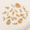 Jewelry Ornament Vacuum Gold Plated Stainless Steel Chili Gourd Pendant Accessories For Earrings Bracelet