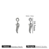 Jewelry Ornament Vacuum Gold Plated Stainless Steel Chili Gourd Pendant Accessories For Earrings Bracelet