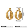 Jewelry Ornament Vacuum Gold Plated Stainless Steel Chili Gourd Pendant Accessories For Earrings Bracelet