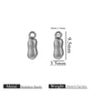 Jewelry Ornament Vacuum Gold Plated Stainless Steel Chili Gourd Pendant Accessories For Earrings Bracelet