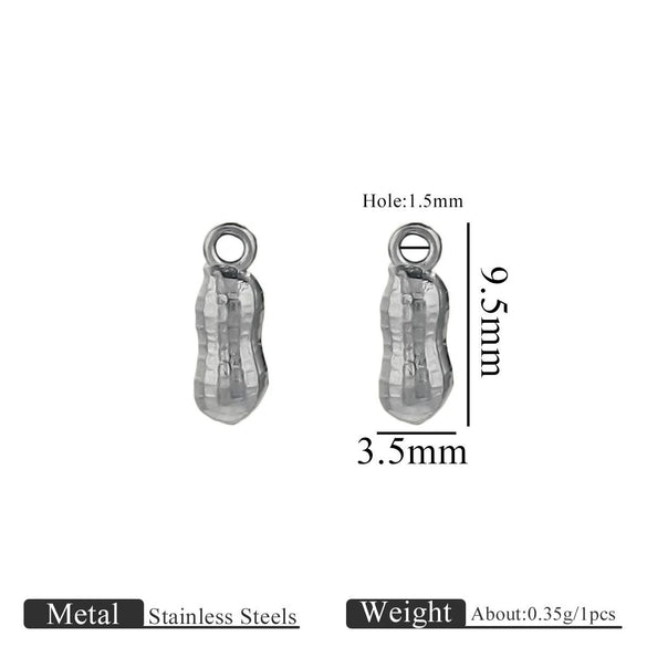Jewelry Ornament Vacuum Gold Plated Stainless Steel Chili Gourd Pendant Accessories For Earrings Bracelet