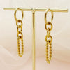 Jewelry Oval Twist Earrings Stainless Steel Electroplated