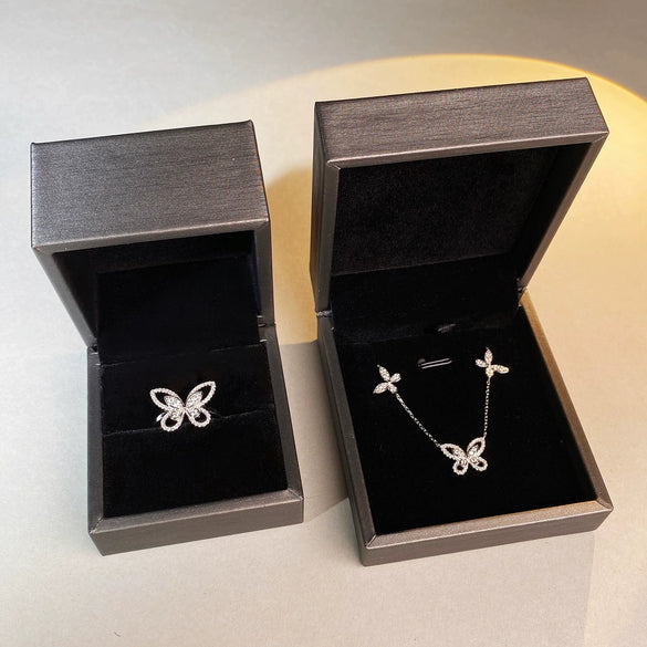Jewelry Packaging Accessories Box Fabric Material Simple Style Environmentally Protected